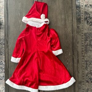 H&M Toddler girl Santa’s red velvet dress size 5/6